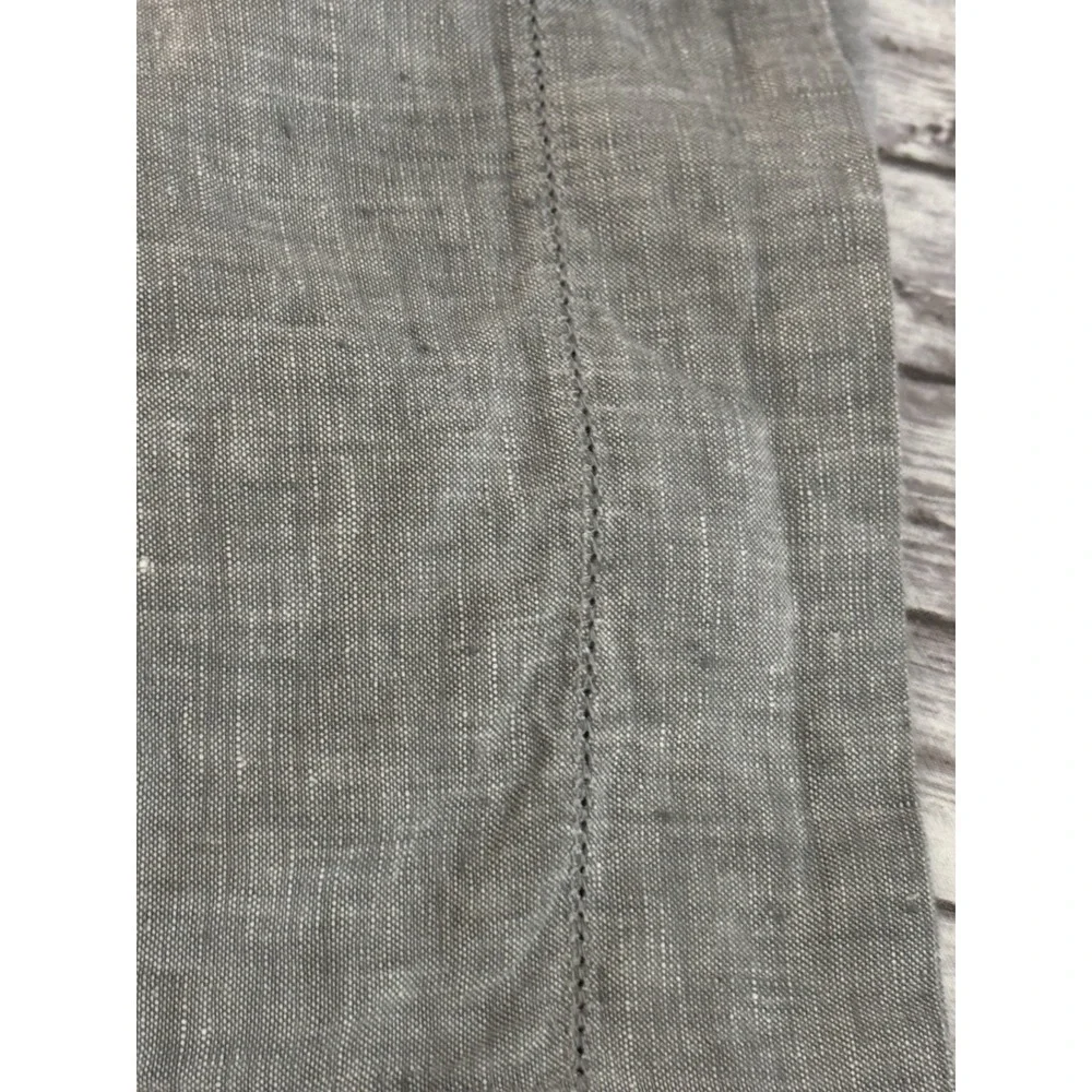 Pottery Barn ONE Grey Linen Pillow Case Sham Standard Luxury